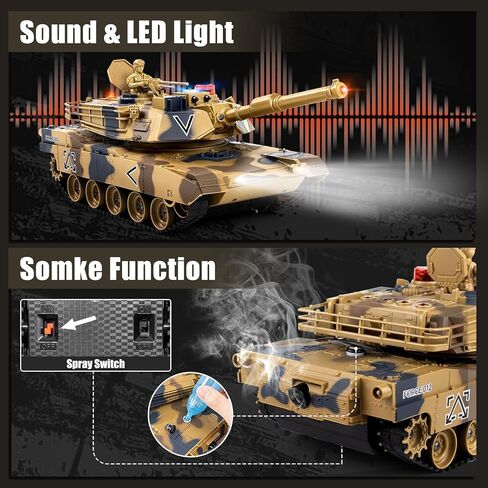 1/24 خزان التحكم عن بعد، 2.4 جيجا هرتز German Leopard II RC Tank وقوة الارتداد ودوران البرج 330 درجة. ألعاب الجيش ألعاب معركة بالأشعة تحت الحمراء مع دخان وتأثير صوتي هدية للأولاد in Kuwait