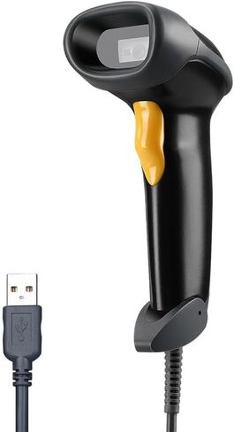 Eyoyo USB Handheld 2D QR Code Scanner, PDF417 Data Matrix Barcode Scanner, Wired Automatic Bar Code Reader with Long USB Cable for POS Mobile Payment, Supermarket, Warehouse in Kuwait