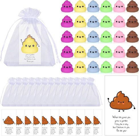 HyDren 30 Sets Christmas Positive Gifts Bulk 30 Stress Ball Toy 30 Inspirational Positive Cards Funny Stress Ball Mini Gag Gift Stress Relief Thanksgiving Employee Appreciation Gifts(Colorful) in Saudi Arabia