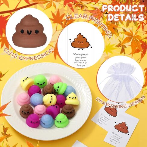 HyDren 30 Sets Christmas Positive Gifts Bulk 30 Stress Ball Toy 30 Inspirational Positive Cards Funny Stress Ball Mini Gag Gift Stress Relief Thanksgiving Employee Appreciation Gifts(Colorful) in Saudi Arabia