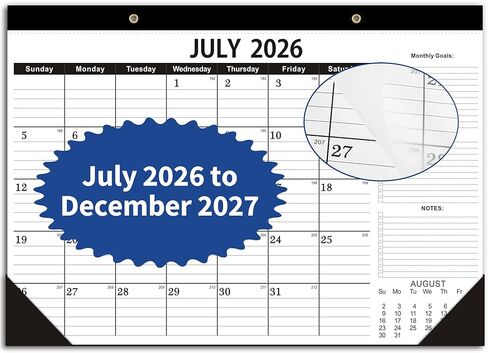 تقويم مكتب 2026، يناير 2026 إلى يونيو 2027، 2026 تقويم مكتب مع قائمة المهام، تقويم 2026-2027-18 شهرًا، تقويم 2026 17 بوصة × 12 بوصة للمنزل أو المكتب. in Kuwait