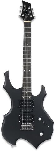 Fojill Cool Shape 39 Inch Electric Guitar Solid Body Maple Neck Rosewood Fretboard With Gig Bag Strap Cable(FCG-50, Metallic Red) in Saudi Arabia