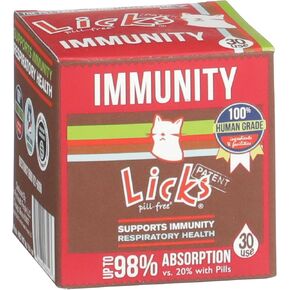 Licks مناعة القطط الخالية من الحبوب - مستلزمات دعم مناعة القطط - مكملات الجهاز التنفسي للقطط - مستلزمات صحة القطط - عبوات جل - 30 استخدامًا in Kuwait