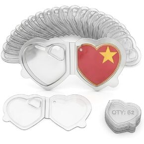 32-Pack Beanie Baby Tag Protectors – Clear Plastic Heart Tag Covers for Ty Hang Tags – Durable Sleeves for Beanie Babies, Boos, Buddies, Classics – Collector’s Tag Shield Case in Kuwait