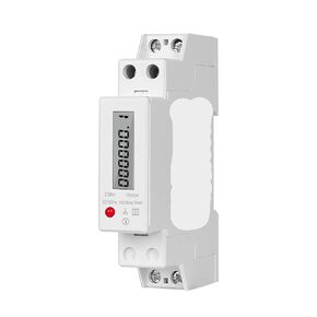 18mm Single Phase 1P 2 Wire Digital Wattmeter Power Consumption Analog Energy Meter KWh AC 230V 50Hz LCD Electric Din Rail Mount in Kuwait