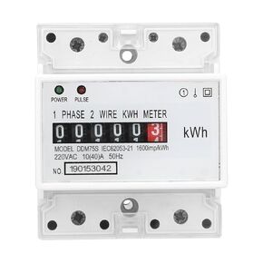 DDM75S 10-40A Single Phase 4P LED Din Rail Electricity Power Consumption Wattmeter Energy Meter in Kuwait