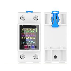 100A Din Rail Power Energy Meter AC50-320V Smart Electricity Meter Digital Display Monitor Voltage Curve Ammeter GR2PW in Kuwait