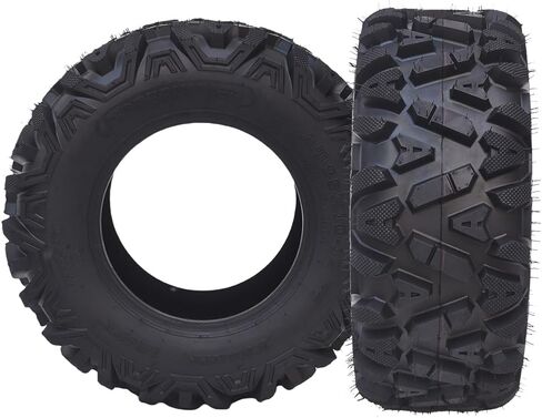 إطارات رياضية مقاس 19x7-8 ATV UTV Knobby، إطارات دراجة صغيرة أمامية مقاس 19x7x8 4 طبقات بدون أنبوب (مجموعة من 2) in Kuwait
