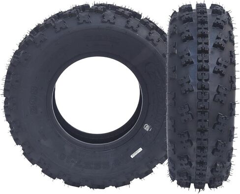 إطارات رياضية مقاس 19x7-8 ATV UTV Knobby، إطارات دراجة صغيرة أمامية مقاس 19x7x8 4 طبقات بدون أنبوب (مجموعة من 2) in Kuwait