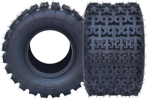 إطارات رياضية مقاس 19x7-8 ATV UTV Knobby، إطارات دراجة صغيرة أمامية مقاس 19x7x8 4 طبقات بدون أنبوب (مجموعة من 2) in Kuwait
