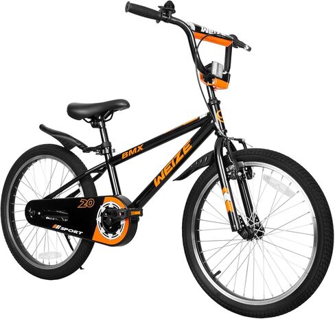 WEIZE 16 20 Inch Kids Bikes,Boy's Bike for Kids,BMX Style Bicycle for Boys Girls Ages 4-12 Years Old,Kids Bicycle with Adjustable Seat,Training Wheels,Front and Rear Fender,Multiple Color Options in Saudi Arabia