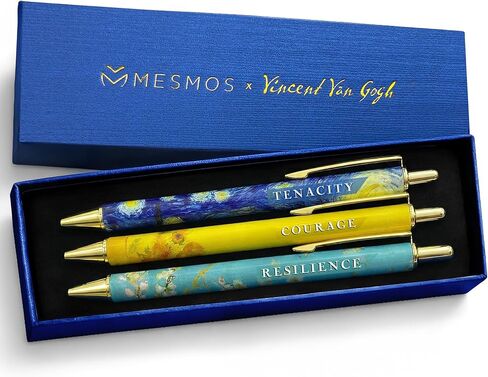 مجموعة أقلام فان جوخ الفاخرة من MESMOS، أقلام لطيفة للنساء، أقلام لطيفة لليوميات، أقلام فاخرة للنساء، أقلام جمالية، أقلام يومية، أقلام يومية، قلم فاخر، أقلام مكتب، أقلام جميلة in Kuwait