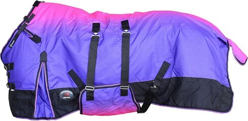 64" Horse 1200D Turnout Waterproof Fleece Lined Medium Winter Blanket 3B103LG in Kuwait