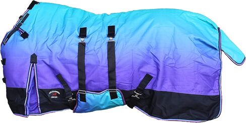 64" Horse 1200D Turnout Waterproof Fleece Lined Medium Winter Blanket 3B103LG in Kuwait