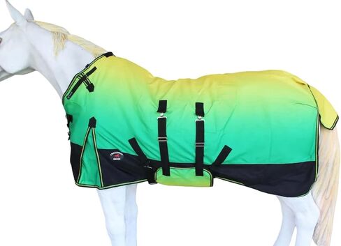 64" Horse 1200D Turnout Waterproof Fleece Lined Medium Winter Blanket 3B103LG in Kuwait