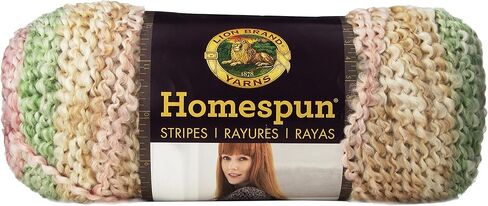 Lion Brand Yarn (1 Skein) Homespun Bulky Yarn, Celestial Stripes, 555 Foot (Pack of 1) in Kuwait