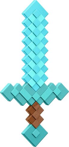 Mattel Minecraft Diamond Sword Battle Toy, Kid-Sized Accessory for Role-Play & Costumes, Inspired by The Video Game in Saudi Arabia