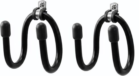 vanpro 2-Pack Skateboard Hook Skateboard Wall Mount & Display Hanger – Flexible W-Style Storage Rack for Longboards, Electric Skateboards, Penny & Cruisers (Black) in Saudi Arabia