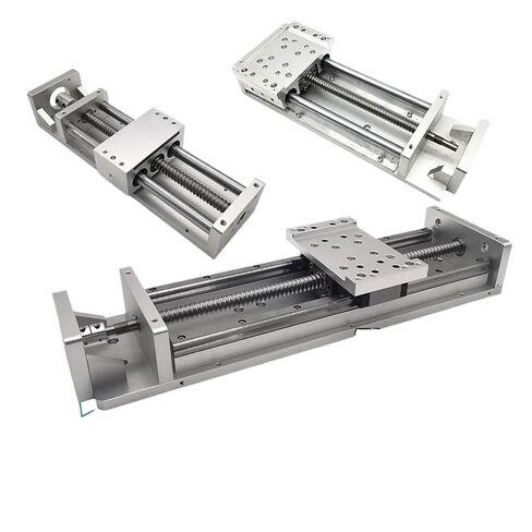CNC Aluminum Linear Movement Module Platform Heavy Load Sliding Table XYZ Axis Motorized Ball Screw SFU1605 /1610 CNC Router(TH20-86 Motor Bracke,SUF1610-300mm Stroke) in Saudi Arabia