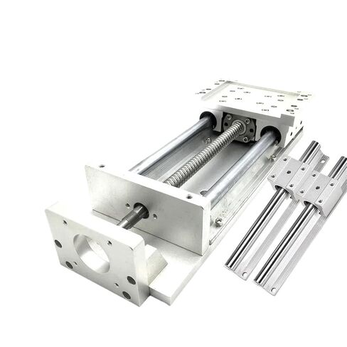 CNC Aluminum Linear Movement Module Platform Heavy Load Sliding Table XYZ Axis Motorized Ball Screw SFU1605 /1610 CNC Router(TH20-86 Motor Bracke,SUF1610-300mm Stroke) in Saudi Arabia