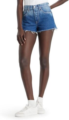 شورت Levi's 501 الأصلي عالي الارتفاع للسيدات (متوفر أيضًا في Plus)، (جديد) Hit Escape (يتقلص ليناسب)، 27، قياسي in Saudi Arabia