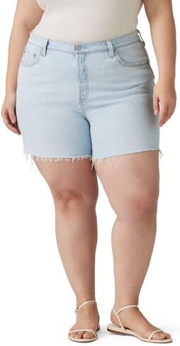 شورت Levi's 501 الأصلي عالي الارتفاع للسيدات (متوفر أيضًا في Plus)، (جديد) Hit Escape (يتقلص ليناسب)، 27، قياسي in Saudi Arabia