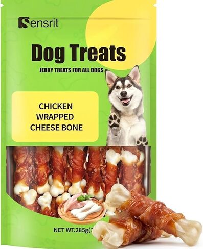 حلوى البطاطا الحلوة المغلفة بلحم البط - مكونات محدودة، وجبات خفيفة بروتينية جديدة للكلاب التي تعاني من الحساسيات - خالية من الحبوب، مضغ صحي للبشرة والمعدة، 10 أونصة in Kuwait