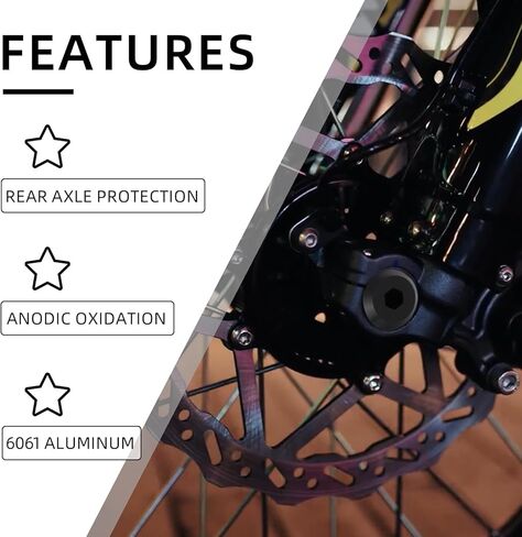 Front Fork Axle Nut for Surron Ultra Bee,Front Wheel Axle Nuts Screws for Dirt Bike Sur Ron Ultra Bee - Black in Saudi Arabia