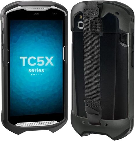 Case for Zebra TC51 TC52 TC52X TC56 TC57 TC57X TC510K TC520 TC520K – Rugged Protective Cover with Strap, Bumper, Boot-Style Holster, Handheld Barcode Scanner Accessory SG-TC51-EXO1-01 (Blue) in Saudi Arabia