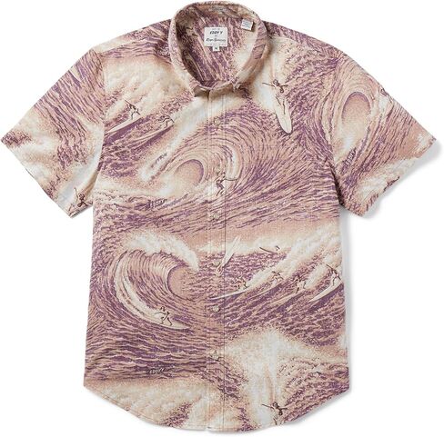 Reyn Spooner Men's Surfing Hawaiian Aloha Shirt - Tailored Fit Button Front in Saudi Arabia