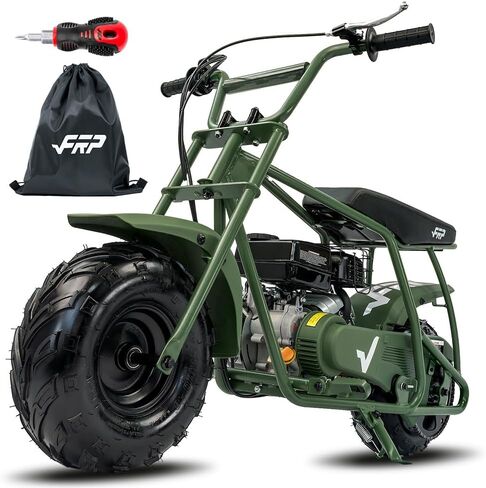 FRP Mini Dirt Bike GMB100 Basic، دراجة صغيرة جديدة تعمل بالغاز 99CC 4-Stroke 3HP، للطرق الوعرة للأطفال / البالغين، مسار يصل إلى 28 ميلاً في الساعة، دعم الوزن حتى 220 رطلاً، أسود in Kuwait
