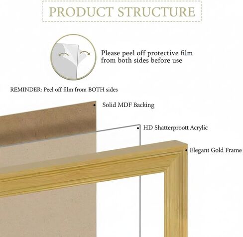 alazyhome 16x24 Picture Frame for Wall, Woodgrain Photo Frame for Photos or Posters, Vertical or Horizontal Hanging, Home Bedroom Gallery Wall Decor, 1 Pack in Saudi Arabia