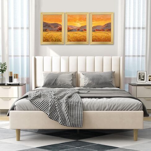 alazyhome 16x24 Picture Frame for Wall, Woodgrain Photo Frame for Photos or Posters, Vertical or Horizontal Hanging, Home Bedroom Gallery Wall Decor, 1 Pack in Saudi Arabia