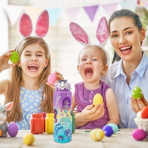 قم بتزيين مجموعات زجاجات المياه الخاصة بك للفتيات، هدايا للفتيات من سن 8 إلى 12 عامًا، مجموعات فنية ممتعة مع ملصقات جواهر لامعة، فنون وحرف يدوية للأطفال من سن 4 إلى 6 سنوات، زجاجة مياه DIY للفتيات في المدارس وهدايا عيد الميلاد in Kuwait