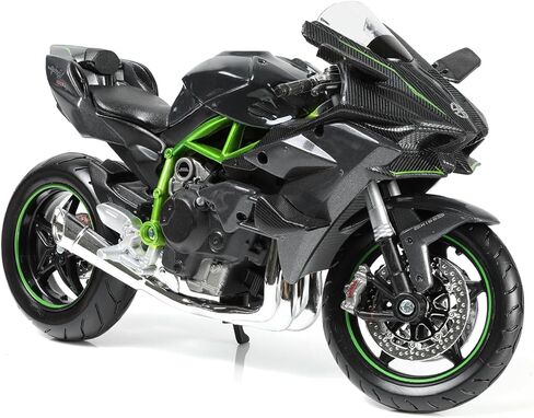 لعبة نموذج دراجة نارية 1:12 من أجل Yamaha YZF-R1 1000R معدنية مصبوبة مع نموذج دراجة نارية بلاستيكي لا يتطلب تجميع هدية موتو صغيرة نهائية للبالغين (أزرق) in Kuwait