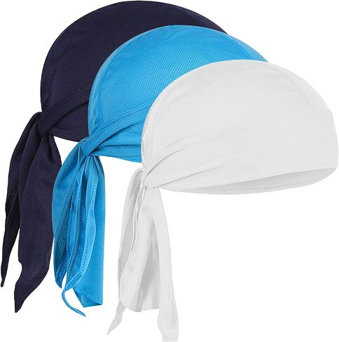 Skull Cap Do Rags Head Wraps, Sweat-Wicking Helmet Liner for Cycling, Breathable Durag for Outdoor Sports in Saudi Arabia