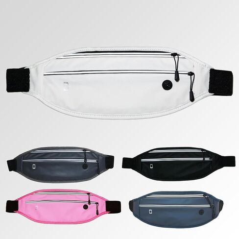 Running belt for Women &Men,Adjustable Exercise Waist Pack Reflective Running Belt for Sports Workout Cycling Hiking, Casual Hands-Free Wallets Phone Bag Fits All Phones(pink) in Saudi Arabia