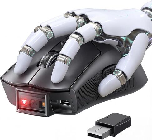 Eyoyo 2-in-1 Design Mouse Scanner: Wireless Portable USB Barcode Scanner with Ergonomic Grip, Long Battery Life for Scanning 1D 2D Code in Home Office, Book Store, Small Business, Inventory 2026 in Saudi Arabia