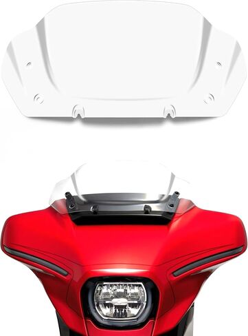 فاصل الرياح للزجاج الأمامي مقاس 8 بوصات متوافق مع Harley Davidson Touring CVO Street Glide FLHXSE 2023-up، Street Glide FLHX 2024-up وFLXHU 2025-up (أسود) in Kuwait