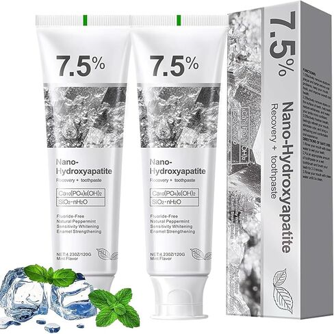 Ayzololo 7.5% Hydroxyapatite Toothpaste for Advanced Enamel Protection,Appropriate for Sensitive Teeth,Gentle and Effective Formula,Fresh Mint (Pack of 1) in Saudi Arabia