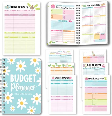2026 Budget Planner and Monthly Bill Organizer - Monthly Budget Planner 2026, Financial Planners Budgeting Book, Bill Tracker Notebook for Expenses, Floral Undated Finance Organizer Journal in Kuwait
