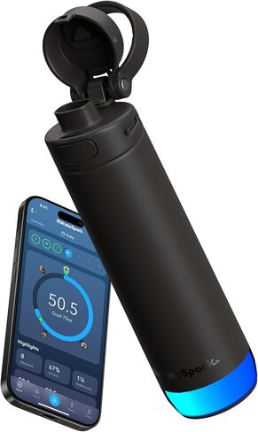 HidrateSpark PRO 2 32oz Bundle – Smart Hydration Bottle with Clinically Accurate Water Tracking & Extended Battery Life - Syncs with Apple Health, Fitbit, Smart Rings & Watches - Flamingo in Saudi Arabia