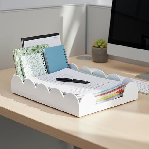 Acrylic Letter Tray,Desk Organizers and Accessories for Papers,Documents,Folders,Notebooks and Stationery,Magazine File Holder for Office,Home and Classroom in Saudi Arabia