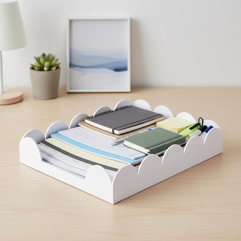 Acrylic Letter Tray,Desk Organizers and Accessories for Papers,Documents,Folders,Notebooks and Stationery,Magazine File Holder for Office,Home and Classroom in Saudi Arabia