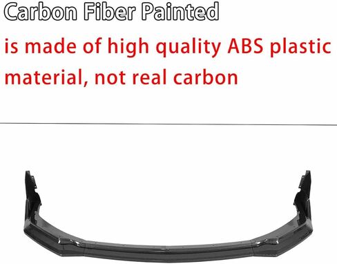 5PCS Front Bumper Lip W/Winglet for Ford Mustang S650 GT/Ecoboost/Dark Horse 2024-2025 AMPP Front Splitter Chin Air Dam ABS Plastic (Glossy Black) in Saudi Arabia