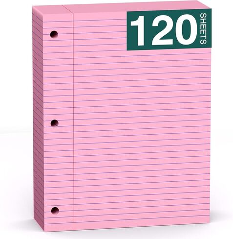 وسادات ملاحظات 8 × 10.5 ورق أوراق فضفاضة، 120 ورقة، 3 ورق مبطن مثقوب، دفاتر ملاحظات مقاس 8 × 10.5، وسادات كتابة مجلدة مقاس 10-1/2 × 8، ورق حشو للهندسة، والمكاتب، واللوازم المدرسية in Kuwait