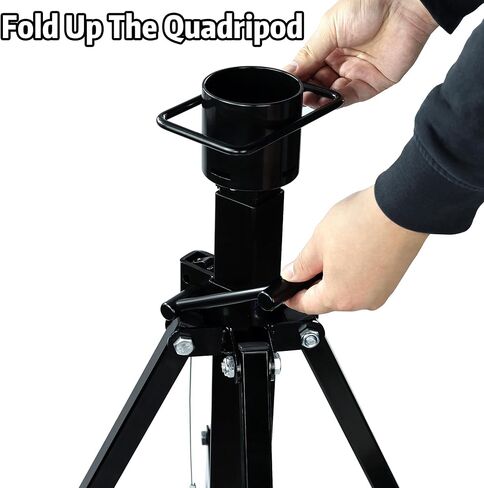 5th Wheel RV Tripod Stabilizer Heavy Duty 4-Leg King Pin Quadripod Jack, Drill Adjustable, Height Adjustable 30" to 57.5", 5500 LBS Load Capacity, Power Operated Jack in Saudi Arabia