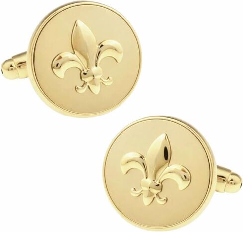 أزرار أكمام مستديرة بشعار زهر الزنبق البحرية in Kuwait