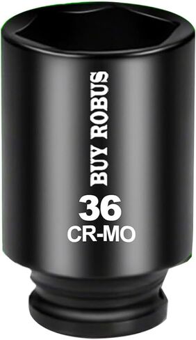 36mm Socket 1/2" Drive Deep Impact Metric Socket, 6 Point CR-MO for Easy Removal of Axle Nut in Saudi Arabia