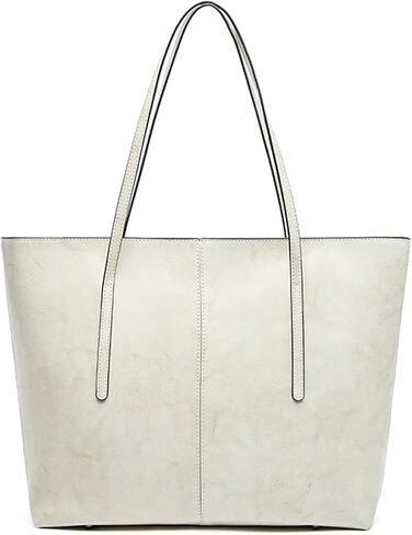 Genuine Leather Tote Bags, Shoulder Bag for Women, Top Handle Handbag Large Capacity, Work Tote Purse in Kuwait
